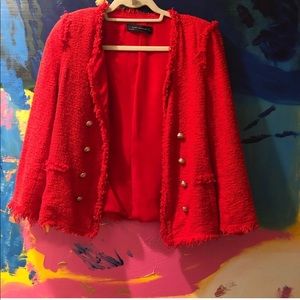 Red Zara Blazer